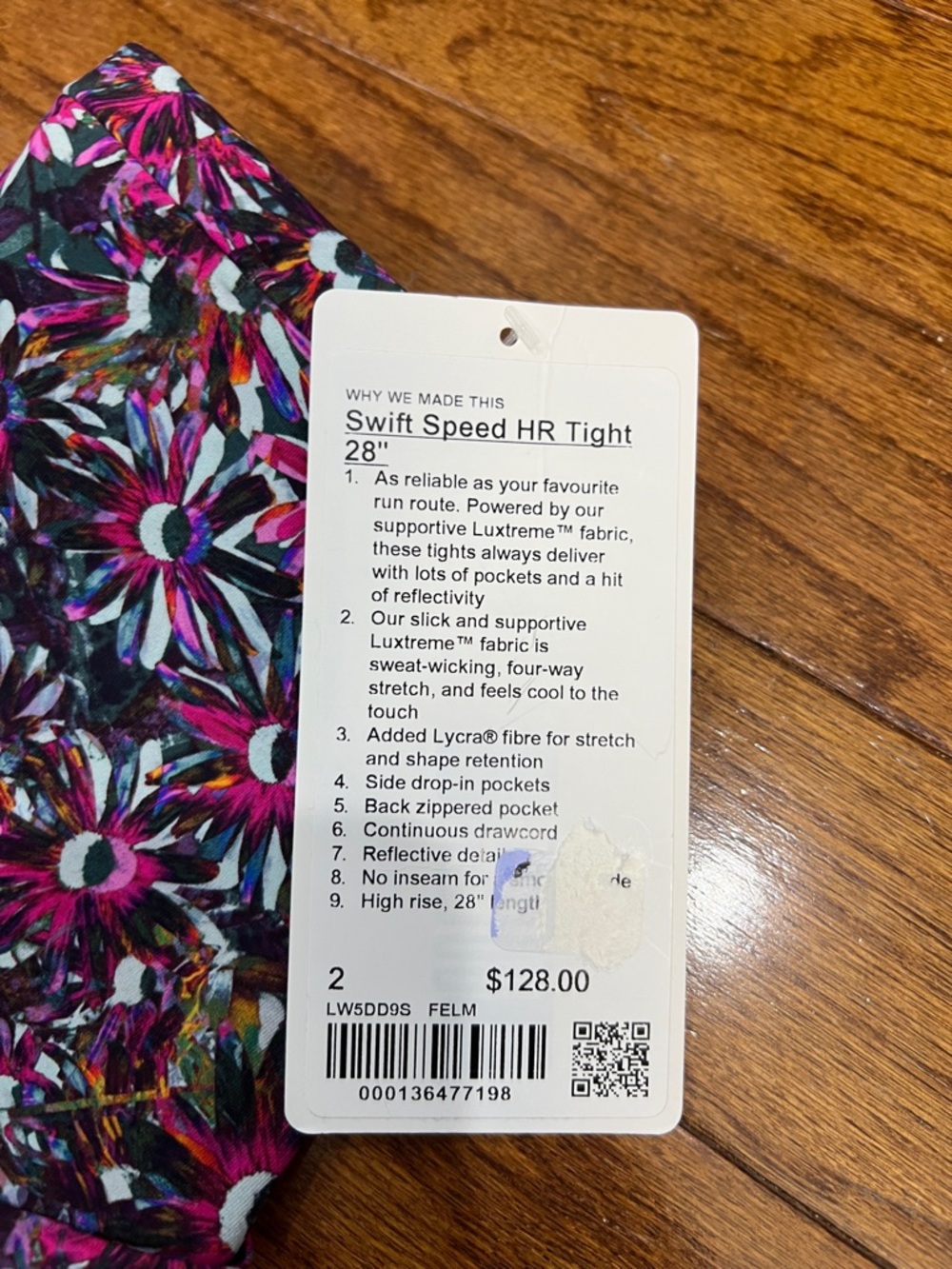 63. Lululemon Swift Speed High-Rise Tight 28"
Floral Electric Multi leggings 2 - Picture 3 of 9